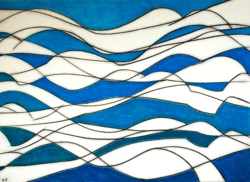 Multiple Image with Blues No.1 van Kevin Jones, Werk op papier te koop op Singulart