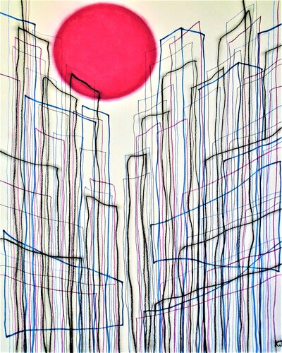 Red Circle No.7 von Kevin Jones, Werk auf Papier kaufen auf Singulart