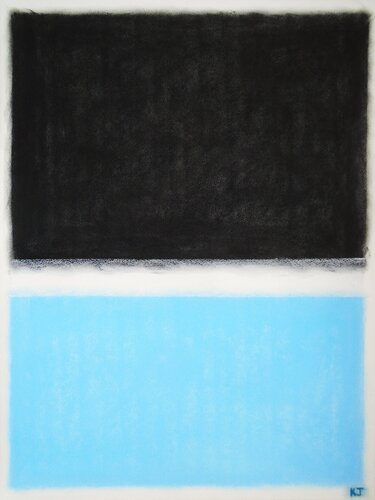 Black above Blue by Kevin Jones, 종이 for Sale on Singulart