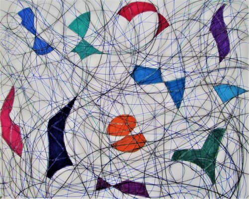 Eleven Colour Abstract No.8 van Kevin Jones, Werk op papier te koop op Singulart