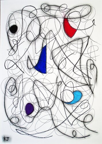 Five Colour Abstract No.9 by Kevin Jones, Work on Paper for Sale on Singulart
