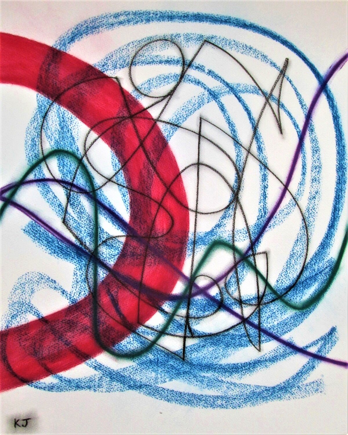 Composition with Red No.2 Kevin Jones