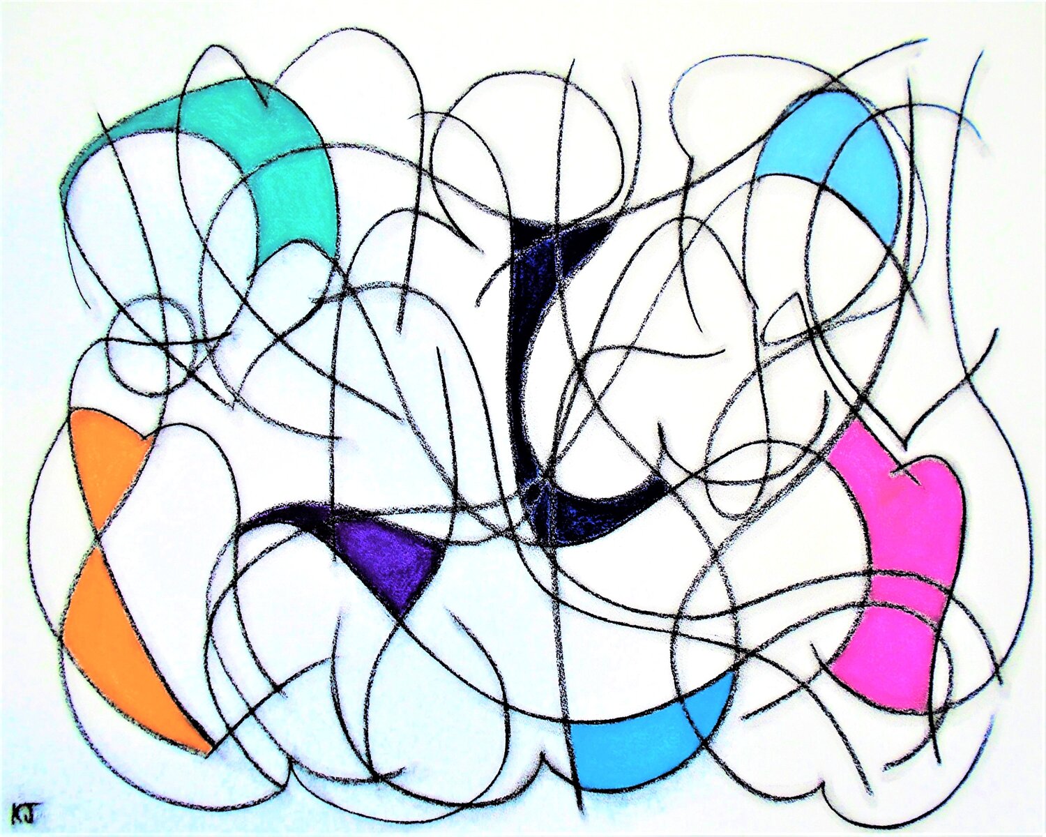 Seven Colour Abstract No.8 Kevin Jones