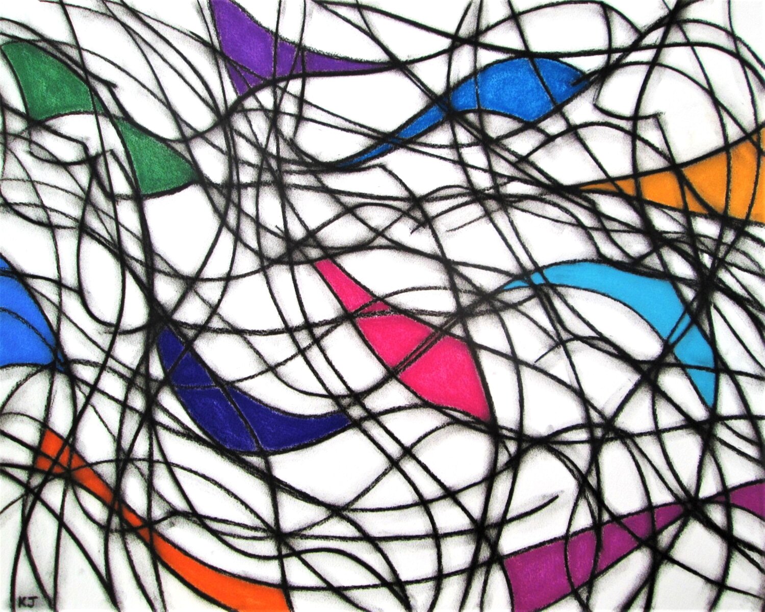 Ten Colour Abstract No.6 Kevin Jones