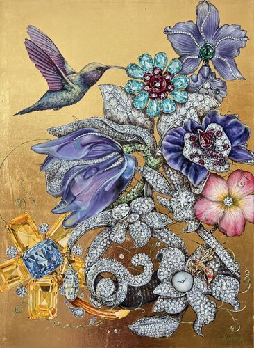 Cartier bouquet von Daria Ivashchenko, Malerei kaufen auf Singulart