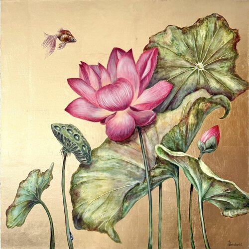 Lotus` dream van Daria Ivashchenko, Schilderij te koop op Singulart