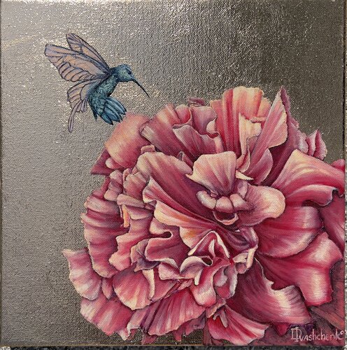 Hibiscus bloom von Daria Ivashchenko, Malerei kaufen auf Singulart