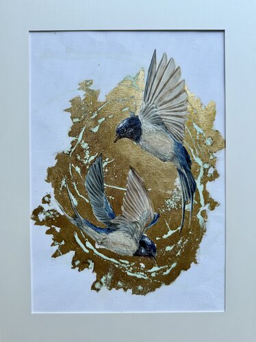 Swallows game I van Daria Ivashchenko, Schilderij te koop op Singulart