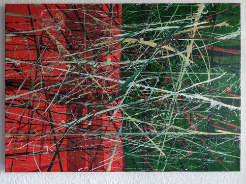 Pflanzen – Eingang / Plants – Entrance van Guoqiang Wu, Schilderij te koop op Singulart