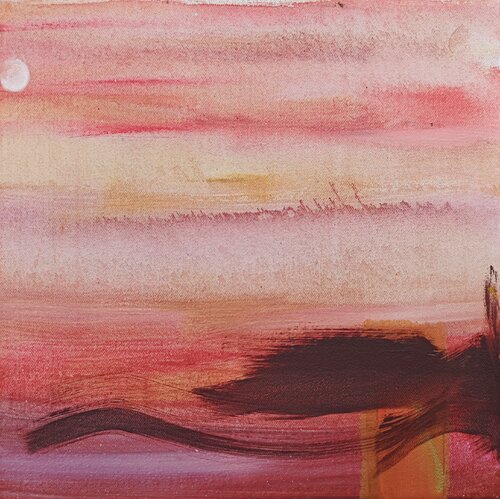 Rosa Horizont by Guoqiang Wu, Painting for Sale on Singulart