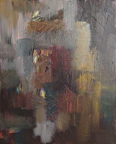 Schichten der stillen Architektur de Guoqiang Wu, Pintura a la venta en Singulart