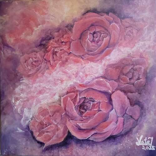 Rose in my heart van Kate Tsang, Schilderij te koop op Singulart
