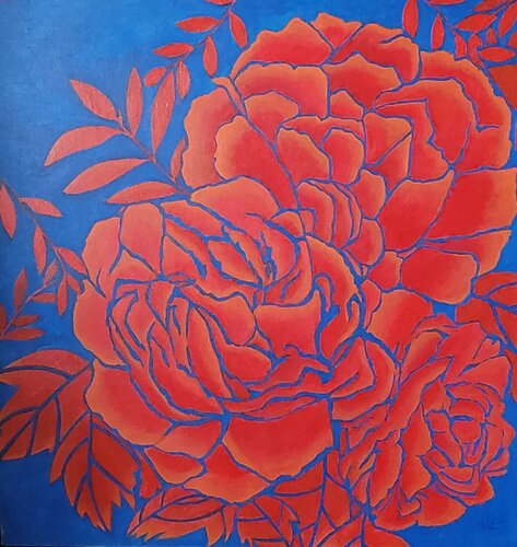 Peony de Kate Tsang, Pintura a la venta en Singulart
