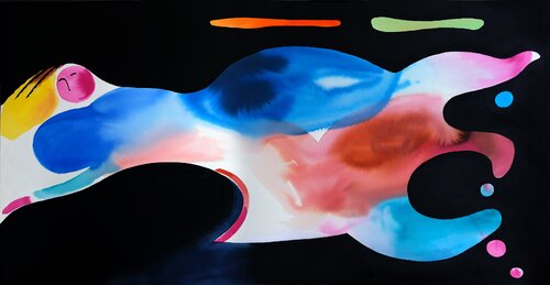 Cherchez la femme di cinzia battistel, Pittura in vendita su Singulart