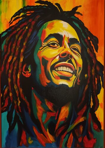 Bob Marley de Marcell Dergecz, Pintura a la venta en Singulart