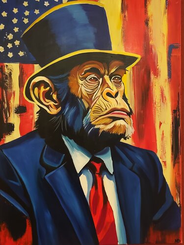 ,,"Mr President" di Marcell Dergecz, Pittura in vendita su Singulart