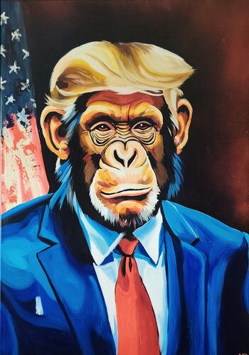 "Mr President 2" di Marcell Dergecz, Pittura in vendita su Singulart