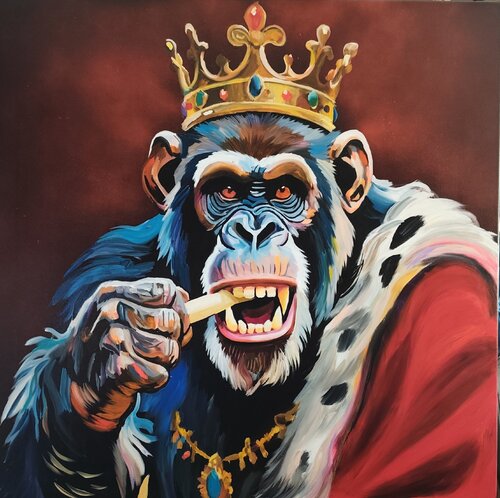 "The King Within" by Marcell Dergecz, Painting for Sale on Singulart