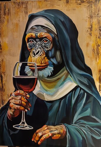 "Nonne" by Marcell Dergecz, 油畫 for Sale on Singulart