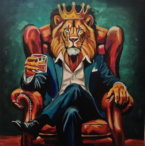 "Portrait of Power" by Marcell Dergecz, Painting for Sale on Singulart