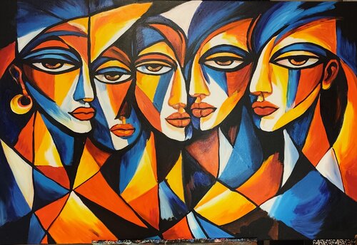 "Silent Unity" van Marcell Dergecz, Schilderij te koop op Singulart