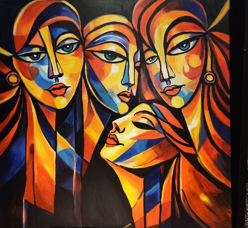 "Interwined Souls" van Marcell Dergecz, Schilderij te koop op Singulart