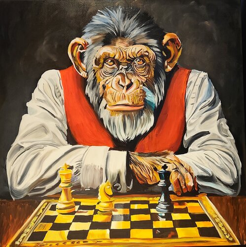 "The Final Move" by Marcell Dergecz, Painting for Sale on Singulart