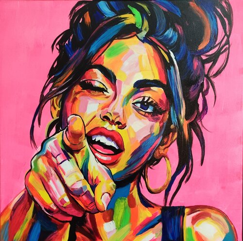 "Color Me Crazy" di Marcell Dergecz, Pittura in vendita su Singulart