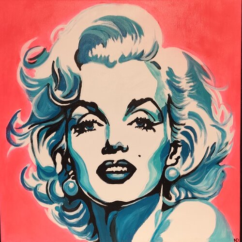 "Marilyn" by Marcell Dergecz, Painting for Sale on Singulart