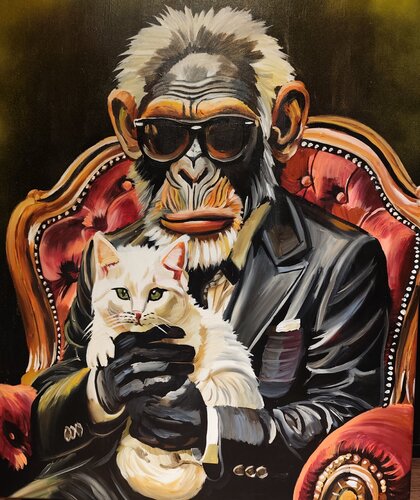 "The Emperor of Style" van Marcell Dergecz, Schilderij te koop op Singulart