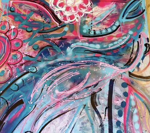 Flamingo di Katharina Pfledderer, Pittura in vendita su Singulart
