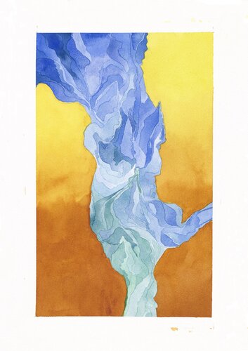 Canyon par Roxanne Louise Pinto Hjorth, Œuvre sur papier en vente sur Singulart