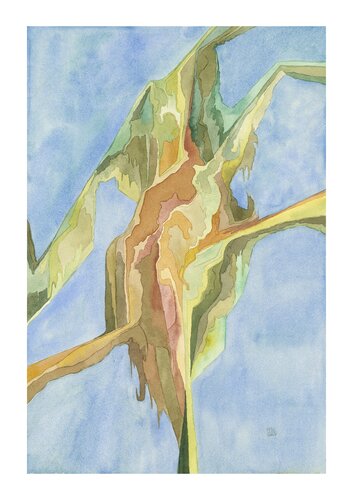 Mountain III by Roxanne Louise Pinto Hjorth, Work on Paper for Sale on Singulart