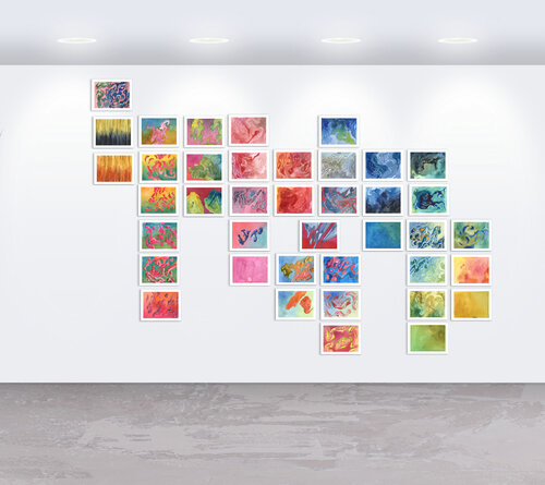 Evolution de Roxanne Louise Pinto Hjorth, Obra en papel a la venta en Singulart