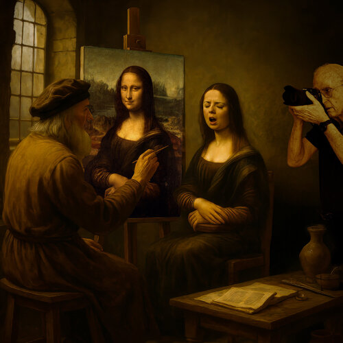 Photographing Leo di Dov Fuchs, Digitale in vendita su Singulart