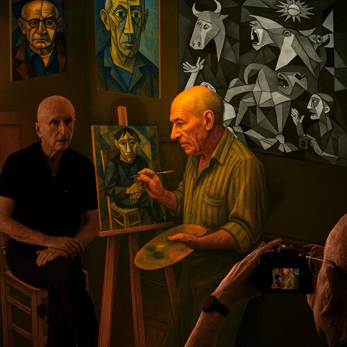 The Cubist Photographer von Dov Fuchs, Digital kaufen auf Singulart
