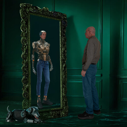Meta-Mirror-Phosis di Dov Fuchs, Digitale in vendita su Singulart