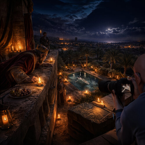 King David's Paparazzo von Dov Fuchs, Digital kaufen auf Singulart