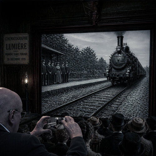 The Day the Train Came Twice par Dov Fuchs, Digital en vente sur Singulart