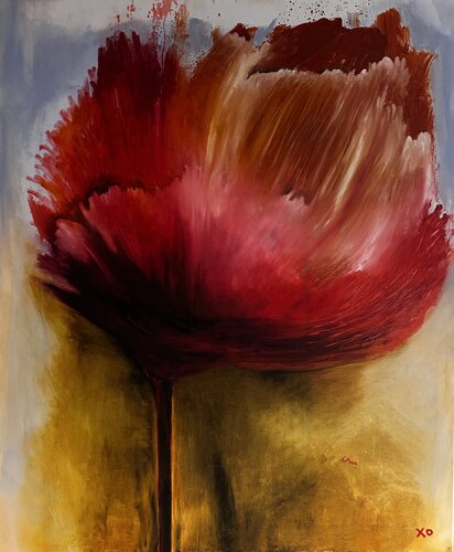Falling in my garden - Repair the world - Tikkoun Olam van Claudie Baran, Schilderij te koop op Singulart