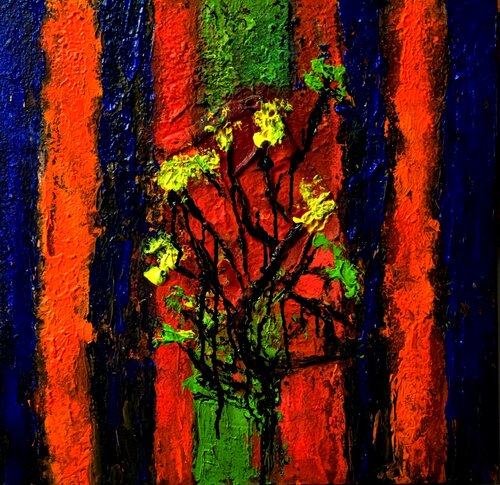 flores a través de ventana van antonio iniesta martinez, Schilderij te koop op Singulart