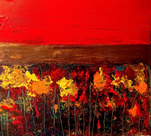 flores de pasión van antonio iniesta martinez, Schilderij te koop op Singulart