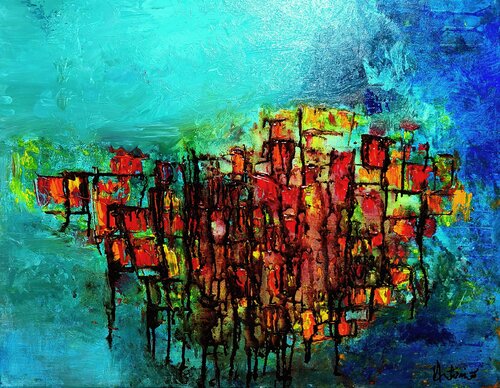 DONDE LA CIUDAD PIERDE SU NOMBRE di antonio iniesta martinez, Pittura in vendita su Singulart