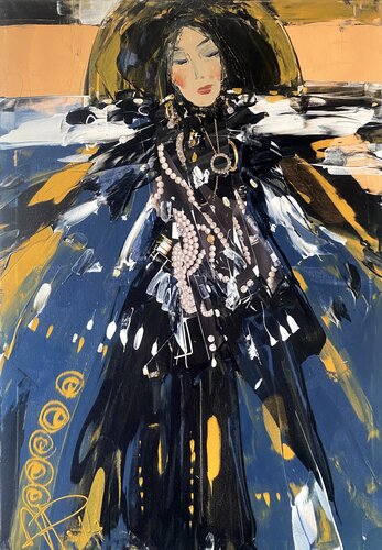 "SAIA" aus der Serie "Femme de L 'Europe" by Andrej Peters, 회화 for Sale on Singulart