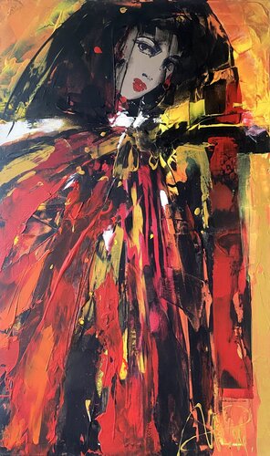 "POMPLONA" aus der Serie "Femme de L 'Europe" by Andrej Peters, 회화 for Sale on Singulart