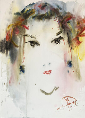 "OLTA" aus der Serie "Gesichter" by Andrej Peters, Work on Paper for Sale on Singulart