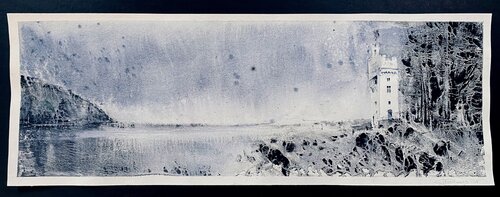 Rhein. Mäuseturm-II di Andrej Peters, Opera su carta in vendita su Singulart