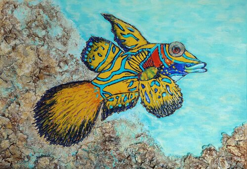 Fantasie unter Wasser von Natalia Kison, Malerei kaufen auf Singulart