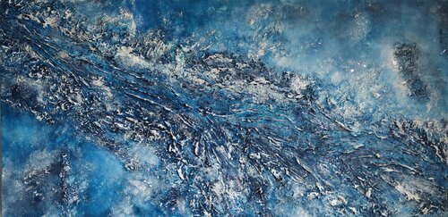 "Water Flow. Wake" von Natalia Kison, Malerei kaufen auf Singulart