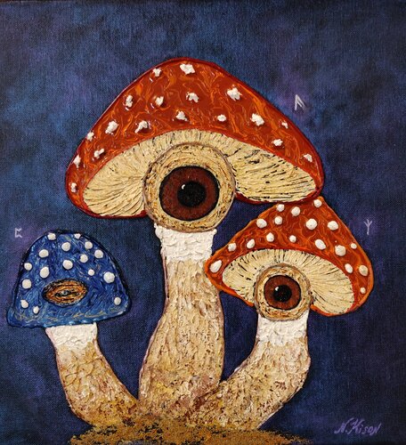 " Die Hüter der Stille"/Guardians of Silence di Natalia Kison, Pittura in vendita su Singulart